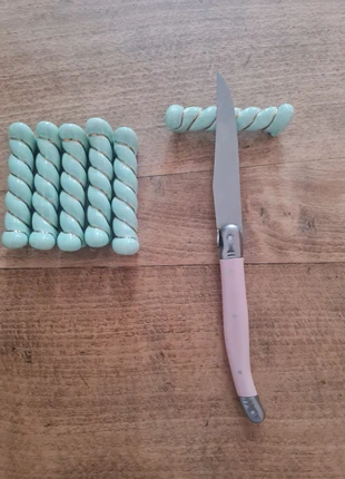 Porte couteaux repose couteaux en barbotine vintage, marca: Vintage Chic, estado: Muy bueno, 29,00 €, 31,15 € Protección al comprador incluida