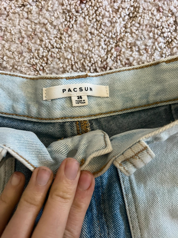 Pacsun colorblock Jean shorts 2