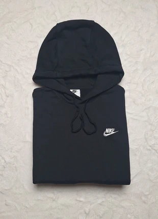 Pull sweat à capuche Nike club fleece noir manche longue poche de kangourou logo brodé M homme, brand: Nike, condition: Very good, size: M, €21.99, €23.79 includes Buyer Protection
