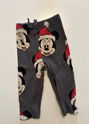 Zara Legging – Maat 68 – Grijs met Minnie Mouse in Kerststijl, marca: Zara, estado: Muito bom, tamanho: 6-9 meses / 68 cm, €3.00, €3.85 inclui Proteção do Comprador