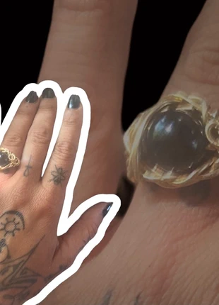 Bague onyx , brand: ONYX, condition: New without tags, size: 16.5 mm Ø, €14.00, €15.40 includes Buyer Protection Pro