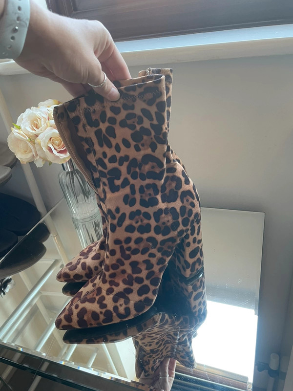 Sock clearance boots leopard