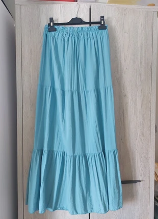 Jupe longue bleue turquoise taille 36 ou S, marke: Boheme, zustand: Sehr gut, größe: S / 36 / 8, 1,00 €, 1,75 € inklusive Vinted-Käuferschutz