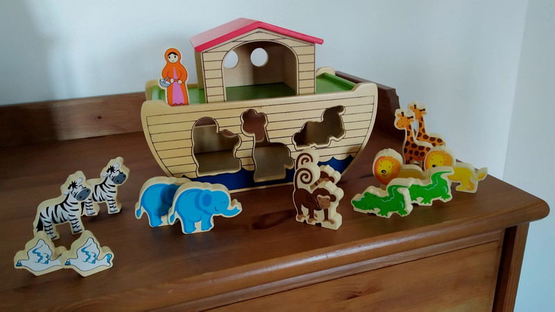 Arche de Noé personnalisable en bois