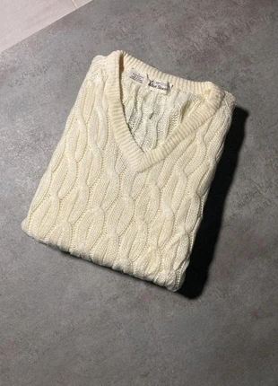 Pull col V Vintage Irish en 100% acrylique Beige en maille torsadée taille L, marke: Vintage Dressing, zustand: Sehr gut, größe: L, 29,99 €, 32,19 € inklusive Vinted-Käuferschutz