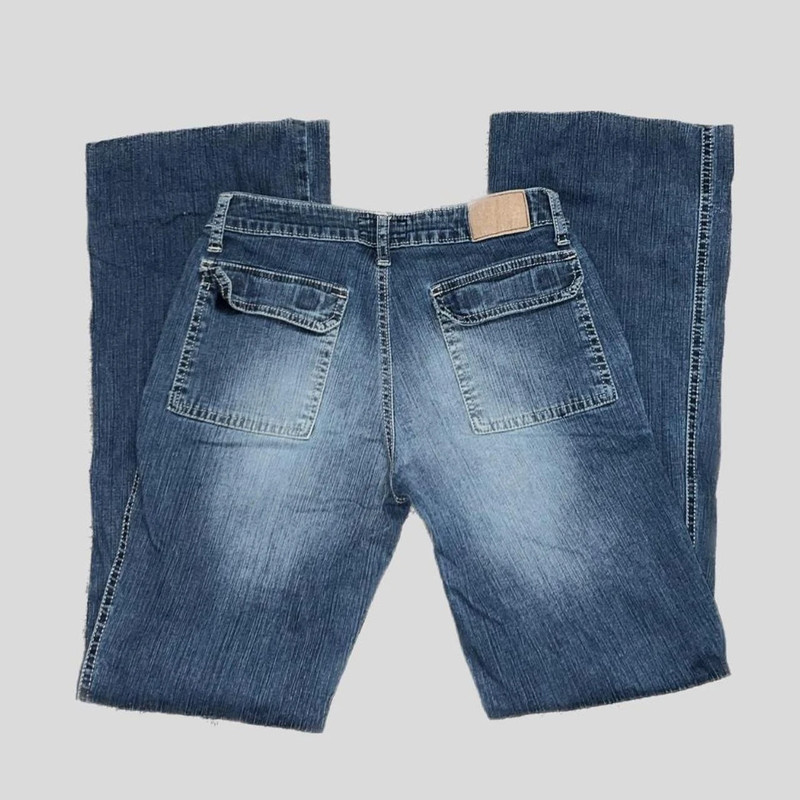 Y2K Low/Mid Rise flare baggy jeans 1