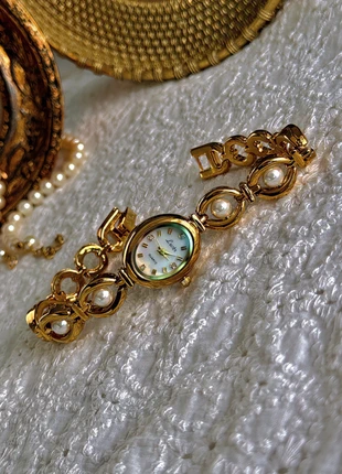 Montre Neuve Bracelet Cocktail Femme Vintage Old Money Perles Blanches Couleur Or, brand: sans marque, condition: New with tags, size: One size, €19.90, €21.60 includes Buyer Protection