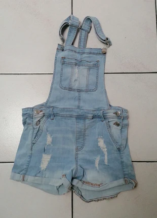 🌼 Salopette Short En Jean Vintage Bleu Clair Taille M SS2407054, état: Très bon état, taille: M / 38 / 10, 12,00 €, 13,30 € Protection acheteurs (Pro) incluse