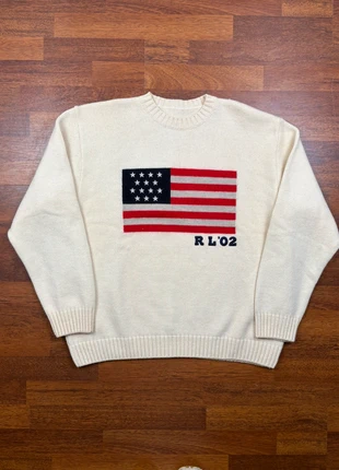 Pull Ralph Lauren flag en laine blanc/crème taille L, marque: Ralph Lauren, état: Très bon état, taille: L, 69,90 €, 74,10 € Protection acheteurs incluse