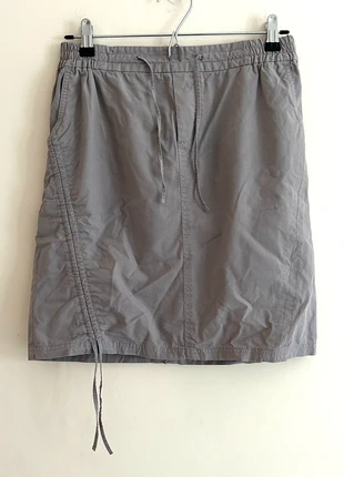 Boysen’s grey parachute midi skirt UK 10 EUR 36 drawstring waist & hem ruched Y2K utility, brand: Boysen's, condition: Very good, size: M / 10, £8.99, £10.14 includes Buyer Protection