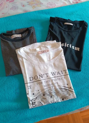 Pack 3 camisetas, marque: Pull & Bear, état: Très bon état, taille: M / 38 / 10, 6,00 €, 7,00 € Protection acheteurs incluse