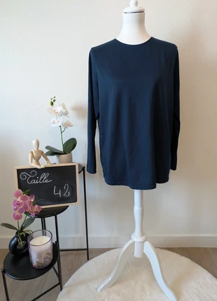 Pull bleu foncé - femme - 42, marca: sans marque, estado: Muy bueno, tamaño: XL / 42 / 14, 4,00 €, 4,90 € Protección al comprador incluida