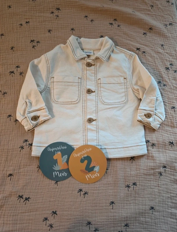 Veste bébé garçon écru en coton – Tape à l’œil – 12 mois / 74 cm