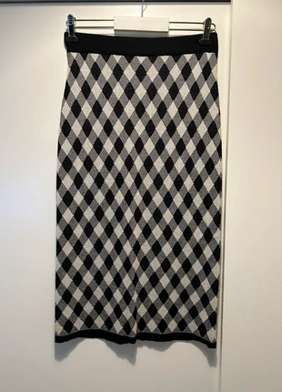 Falda ajustada elástica de cuadros mantel, marque: Compania Fantastica, état: Neuf avec étiquette, taille: S / 36 / 8, 20,00 €, 21,70 € Protection acheteurs incluse