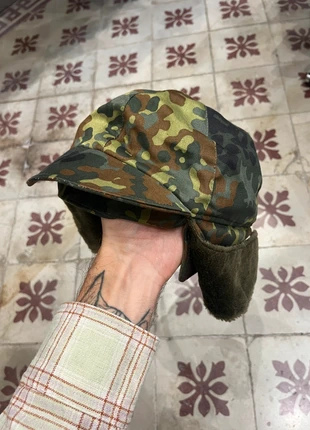 Casquette béret cache-oreille doublée laine armée italienne vintage camouflage camo, marque: Vintage Dressing, état: Très bon état, taille: 60, 40,00 €, 42,70 € Protection acheteurs (Pro) incluse