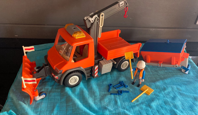 Camion de travaux / chantier + accessoires Playmobil Très bon état