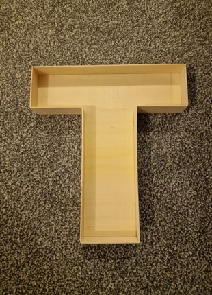 Wooden fillable letter T, brand: Hobbycraft, condition: New with tags, £4.00, £4.90 includes Buyer Protection