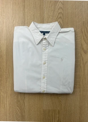 Chemise Ralph Lauren femme L blanche logo brodé ton sur ton, marca: Ralph Lauren, estado: Muy bueno, tamaño: L / 40 / 12, 27,00 €, 29,05 € Protección al comprador Pro incluida