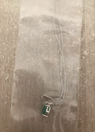 Collier argent - onyx vert, marca: Moon Magic, estado: Novo com etiquetas, €150.00, €158.20 inclui Proteção do Comprador