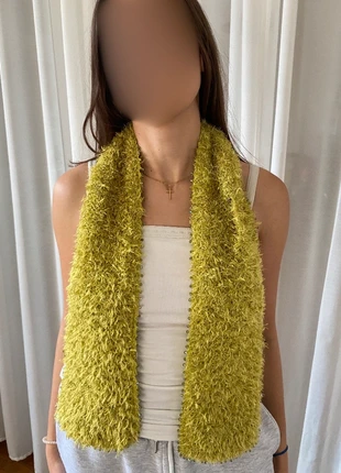 Magnifique écharpe tricotée à la main verte fantaisie avec perles , brand: Fantaisie, condition: New without tags, €12.00, €13.30 includes Buyer Protection