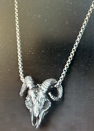 Heren Vintage Gothic Ram Skull Hanger Ketting, Modieuze Zinklegering Ketting, Punk Rock Hip Hop, état: Neuf avec étiquette, 7,50 €, 8,58 € Protection acheteurs incluse