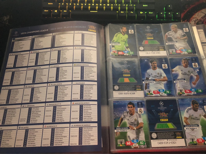 Champions League 2013/2014 Panini Album + Karty Limited 2