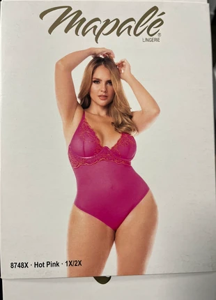 Body lingerie grande taille Mapalé – Rose Fuchsia – 1X/2X, marque: Mapalé, état: Neuf avec étiquette, taille: XXL / 44 / 16, 6,00 €, 7,00 € Protection acheteurs incluse