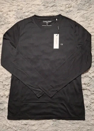 T-shirt manches longues Col rond Calvin Klein 100% Polyester Noir Taille S, marca: Calvin Klein, estado: Novo com etiquetas, tamanho: S, €20.00, €21.70 inclui Proteção do Comprador
