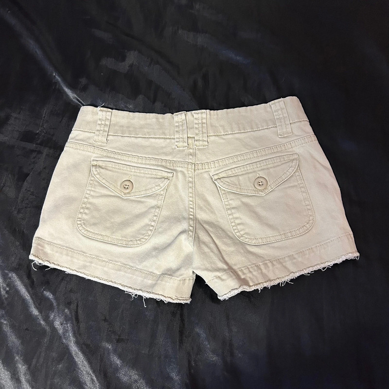 Bebop khaki vintage lowrise mini shorts 3