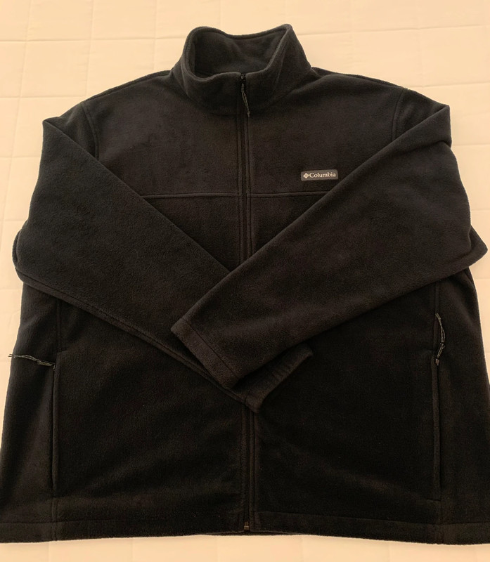 Columbia Full Zip Fleece Jacket Mens 3XL Black