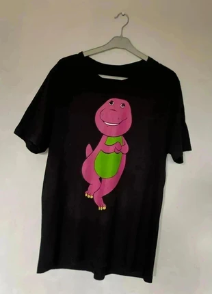 T-shirt Vintage Barney le dinosaure (collector pop culture) noir XL, marca: Graphic Tee, estado: Bom, tamanho: XL, €13.50, €14.88 inclui Proteção do Comprador