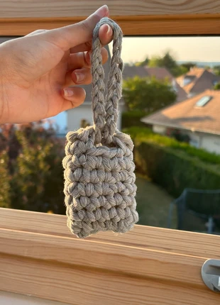 Étui pour Airpods en crochet - Macramé Gris, estado: Nuevo sin etiquetas, 7,00 €, 8,05 € Protección al comprador incluida