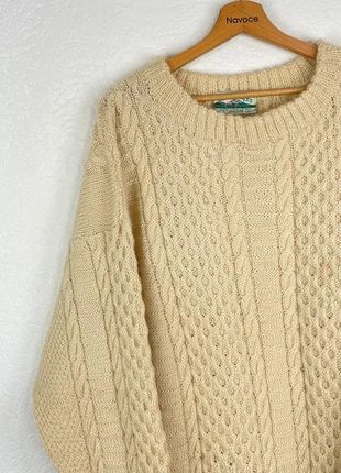 Pull Irlandais Aran Crafts en maille torsadée Beige - XL, marque: Aran Crafts, état: Bon état, taille: XL, 35,00 €, 37,45 € Protection acheteurs (Pro) incluse