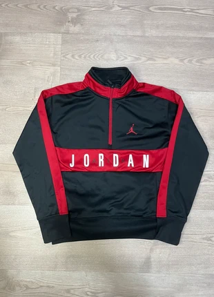 Jordan Courtline Half-Zip Black & Red Classic Edition, marca: Jordan, estado: Muy bueno, tamaño: 8 años / 128 cm, 15,00 €, 16,45 € Protección al comprador incluida