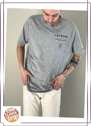 Tee-shirt Carhartt manches courtes gris, marke: Carhartt, zustand: Sehr gut, größe: XL, 16,50 €, 18,03 € inklusive Vinted-Käuferschutz