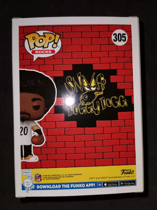 Funko Pop Snoop Dogg Limited 5,000 Steelers Exclusive 305 Vinyl Figure 