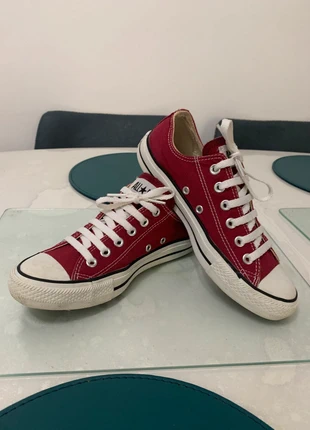 Classic Red Converse All Star Low-Tops (Size 5), brand: Converse, condition: Very good, size: 5, £12.00, £13.30 includes Buyer Protection