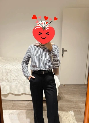 Chemise/blouse à rayures bleues/blanches - blouse vintage - chemise à rayures, marca: Pimkie, estado: Muy bueno, tamaño: S / 36 / 8, 8,00 €, 9,10 € Protección al comprador incluida