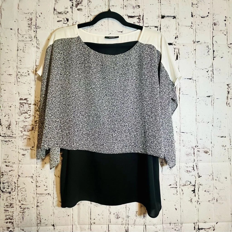 Alfani Poncho Blouse 1