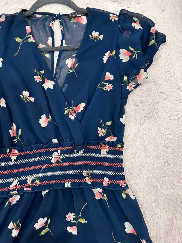 Blue floral dress 2