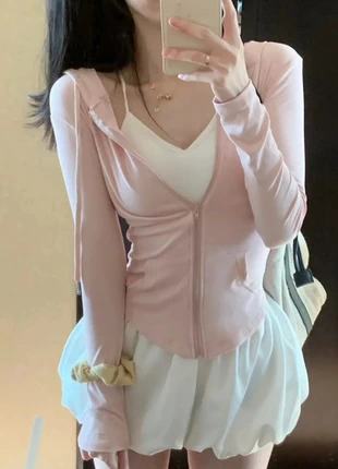 Gilet rose à capuche zippé <3, marca: Inconnu, estado: Bueno, tamaño: S / 36 / 8, 7,99 €, 9,09 € Protección al comprador incluida