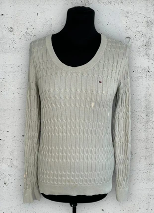 Pull torsadé maille fine gris clair Tommy Hilfiger taille S 36 8, brand: Tommy Hilfiger, condition: Very good, size: S / 36 / 8, €3.00, €3.85 includes Buyer Protection Pro
