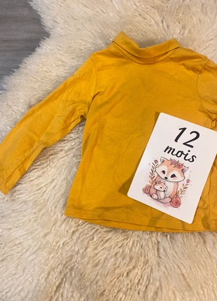 Col roulé moutarde 12 mois sans marque , condition: Very good, size: 9-12 months / 74 cm, €1.50, €2.28 includes Buyer Protection