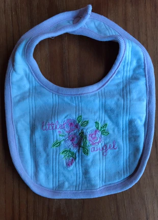 Bavoir en coton blanc 0-6 mois, marca: The Children's Place, estado: Muy bueno, 1,00 €, 1,75 € Protección al comprador incluida