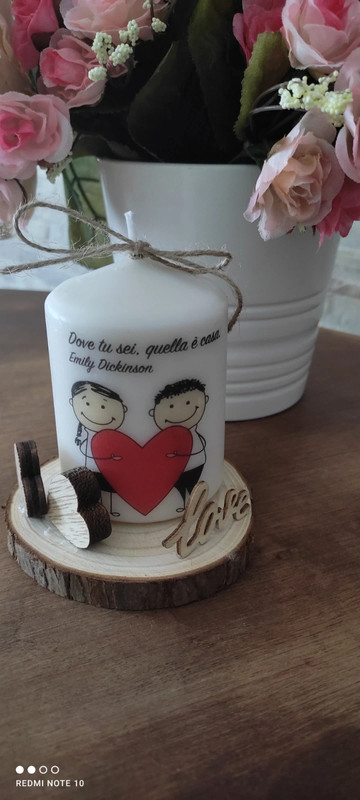 Candele personalizzate  Idee san valentino, Candele, San valentino