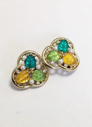 boucles d'oreilles à clips en forme de trefle, marca: Vintage, estado: Muito bom, €15.00, €16.45 inclui Proteção do Comprador Pro