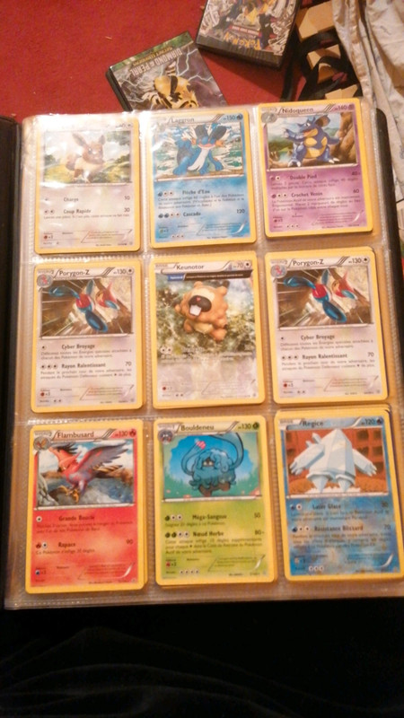 Grand classeur pokemon avec différents type de carte (complet)