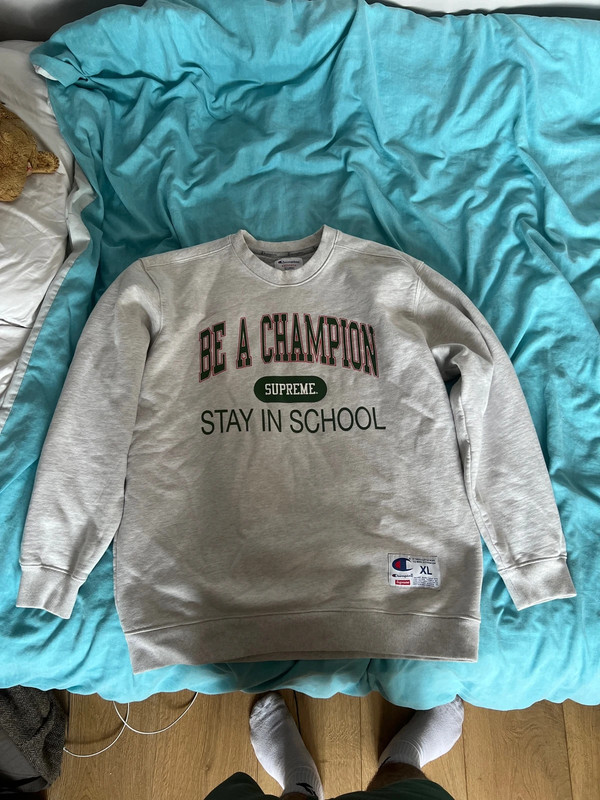 Supreme champion stay in school crewneck Vinted