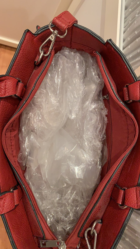 Bolso granate de Stradivarius Vinted