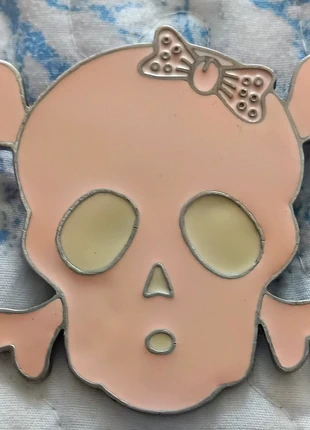 Pink skull rockabilly belt buckle, brand: necknot, condition: Very good, £9.00, £10.15 includes Buyer Protection
